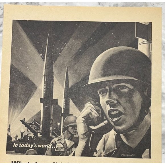 US Army Recruiter Print Ad Vintage 1963 What Does it Take to Feel Like a Man - Picture 4 of 6